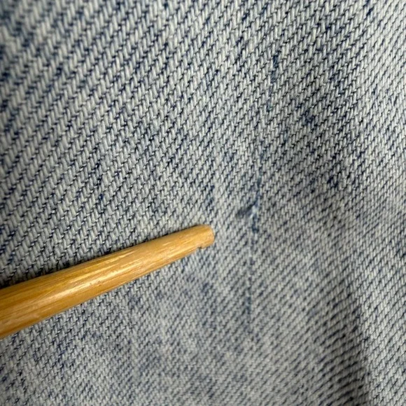 Rag & Bone Kierra Light Wash Acid Denim Drawstring Straight Leg Jeans XS (FLAW